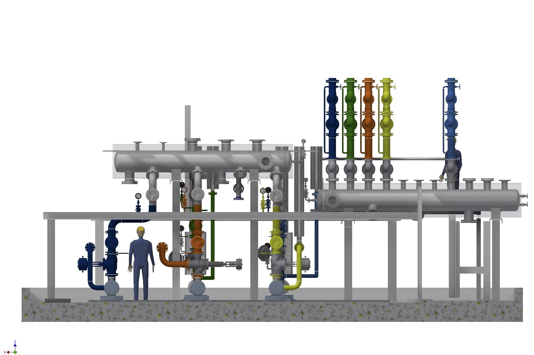 Planning for the reconstruction of an existing thermal oil station